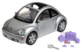 Barbie Volkswagen New Beetle - Silver, Green, Different Volkswagon